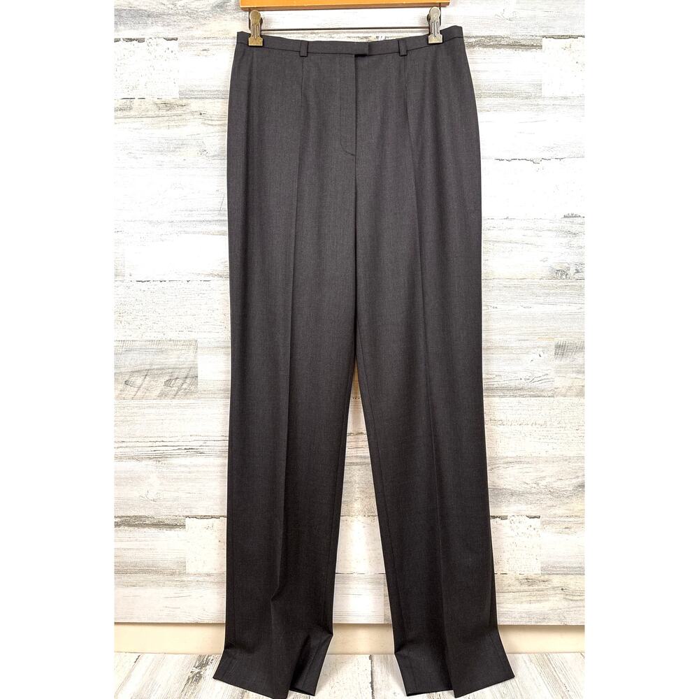 Escada Brown Wool Stretch Dress Pants Womens 10 EU 40 NWT Designer Workwear